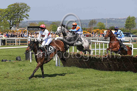 16th Toccata Blue and Mr J P McKeown ( 6 , light blue and orange hlvd ) Trainer - J Larkin , Owner - Kieran Grant
