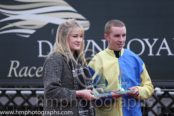 Miss Maria Kavanagh - owner of Little King Robin and jockey Mark Walsh