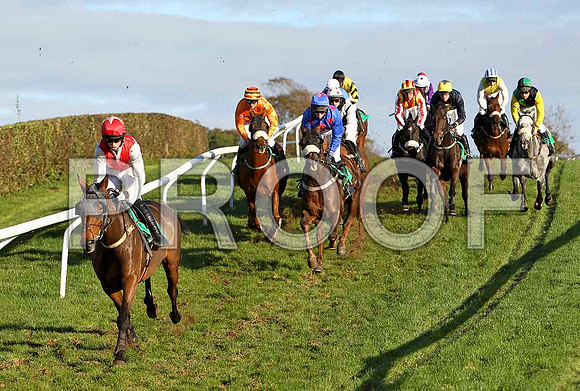 Rumreelic leads the group , Jockey B J Cooper - Fell - CU2D9363-e