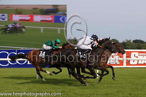 03 Silwana and L F Roche - - 03rd (14 ,green, red epaulettes ) Trainer - D K Weld  02 Cassells Rock and S Corby - - 02nd (10 ,white, dark blue epaulettes ) Trainer - A J Martin