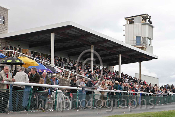 Packed stand at Downpatrick Racing Club Ladies Day - IMG_9504-e2