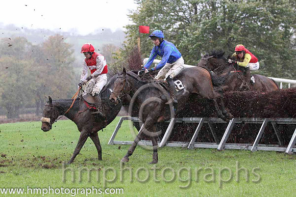 04 Colley Row & R Deegan - 4th (1, red, white hoop) & 06 Low Island & J C Barry - 6th (18, royal blue, emerald green seams) - FT8E9521-26