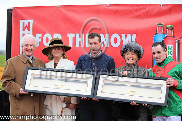 Presentation to trainer Colin Kidd and jockey Sean Flanagan at Down Royal by Pat and Joe Sloan