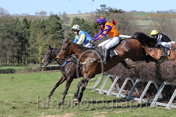 01st - Mia's Storm (1)  N McParlan - Trainer: S R B Crawford - orange, purple star