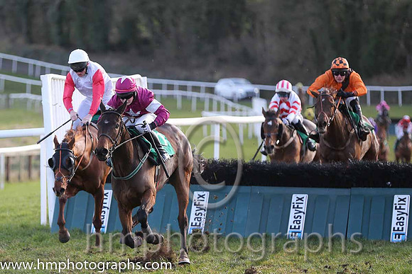 Race 4 1st - Annie Alainn (IRE) (13 ) Jockey: D J Mullins (5) - Trainer: T Mullins - orange, brown sash