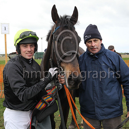 01st THE REAL SNOOPY and B O'Neill ( 2 , BLACK; green cap ) Trainer: Colin Bowe , Owner : Partnership Milestone Racing