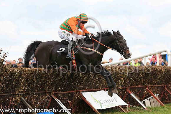 01st VALMY BAIE (FR) and B O'Neill ( 2 ,orange, green chavrons ) Trainer: D.M. Christie,, Owner : Nicholas, Ray