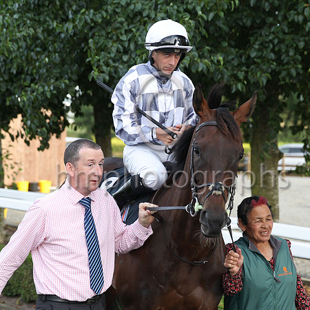 01st Perotan (8 , grey and white check ) Jockey: W M Lordan , Trainer: A P O'Brien