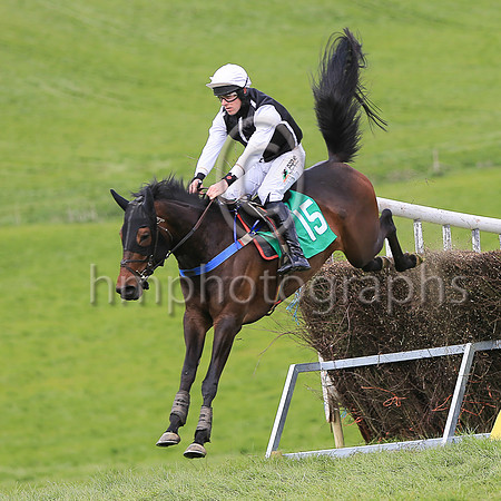 01st MISS BLANCHE (GB) and B O'Neill ( 15 , BLACK,white stars; black  white striped sleeves; black  white striped cap ) Trainer: Mark Michael McNiff , Owner : Albert Casey