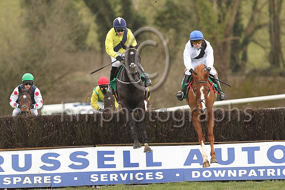 01st Timewaitsfornoone and Mr M J O?Hare 5 ( 3 , yellow, blue sash ) Trainer - A Fleming , Owner - Barry Connell
