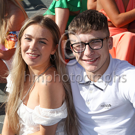 Denise Shaw and Nathan McCullough from Ballynahinch at Ladies at Downpatrick Racecourse on Monday